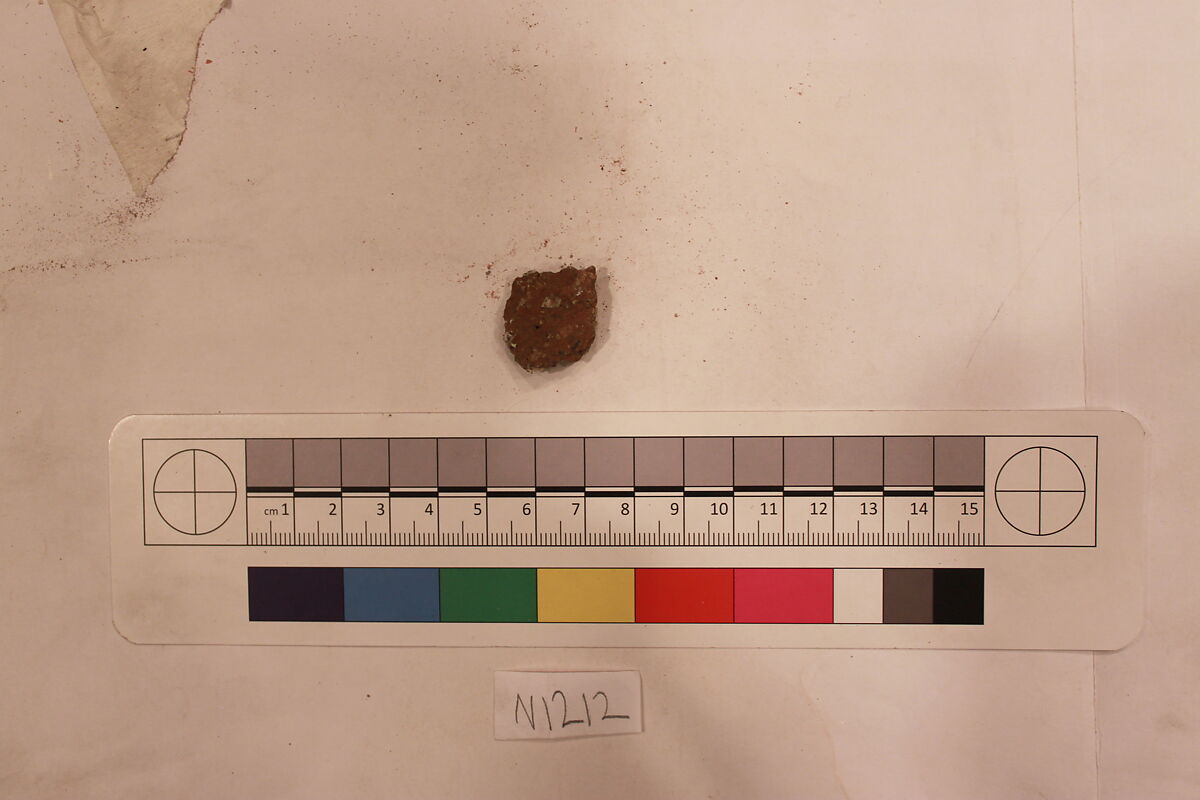 Stucco Fragment, Stucco; carved, painted