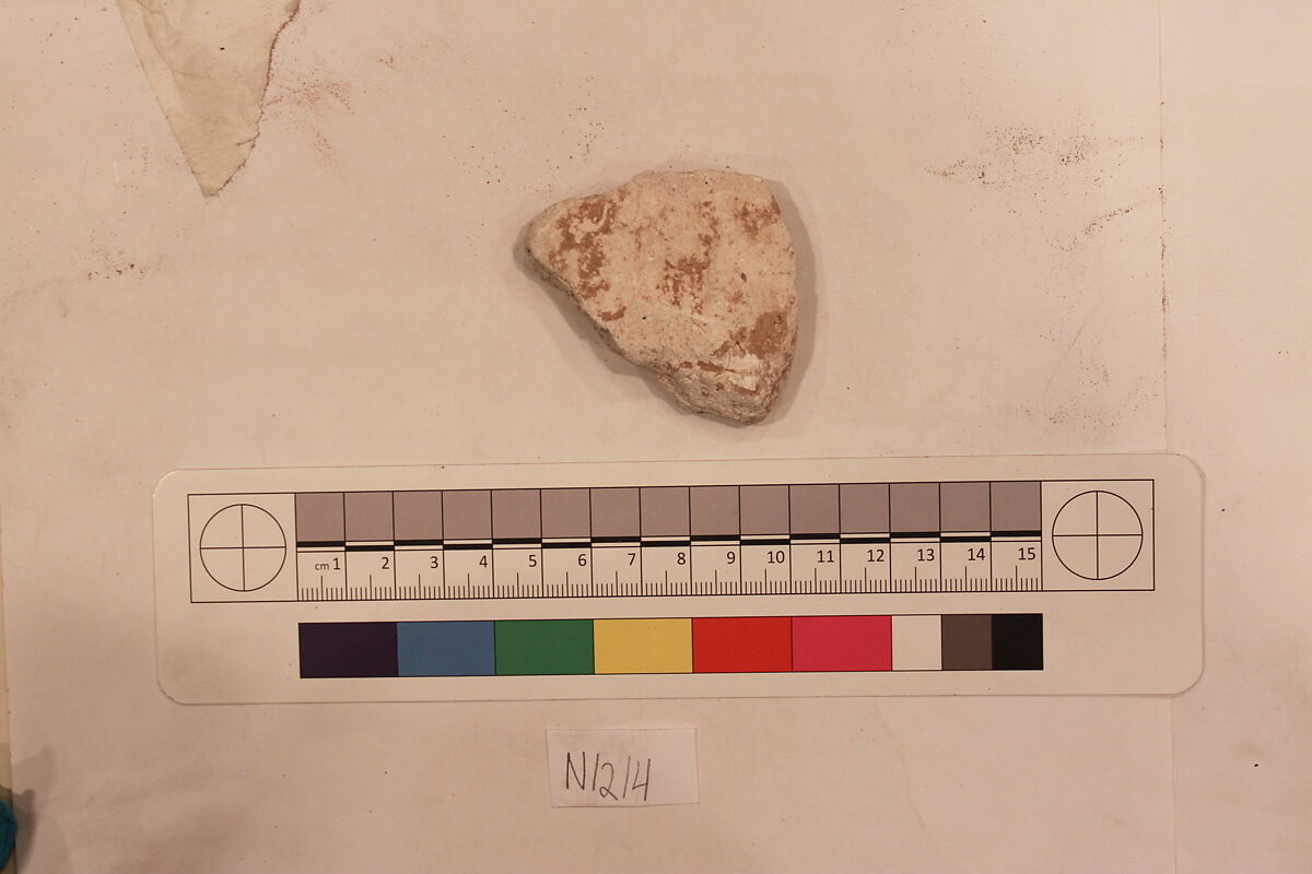 Stucco Fragment, Stucco; carved