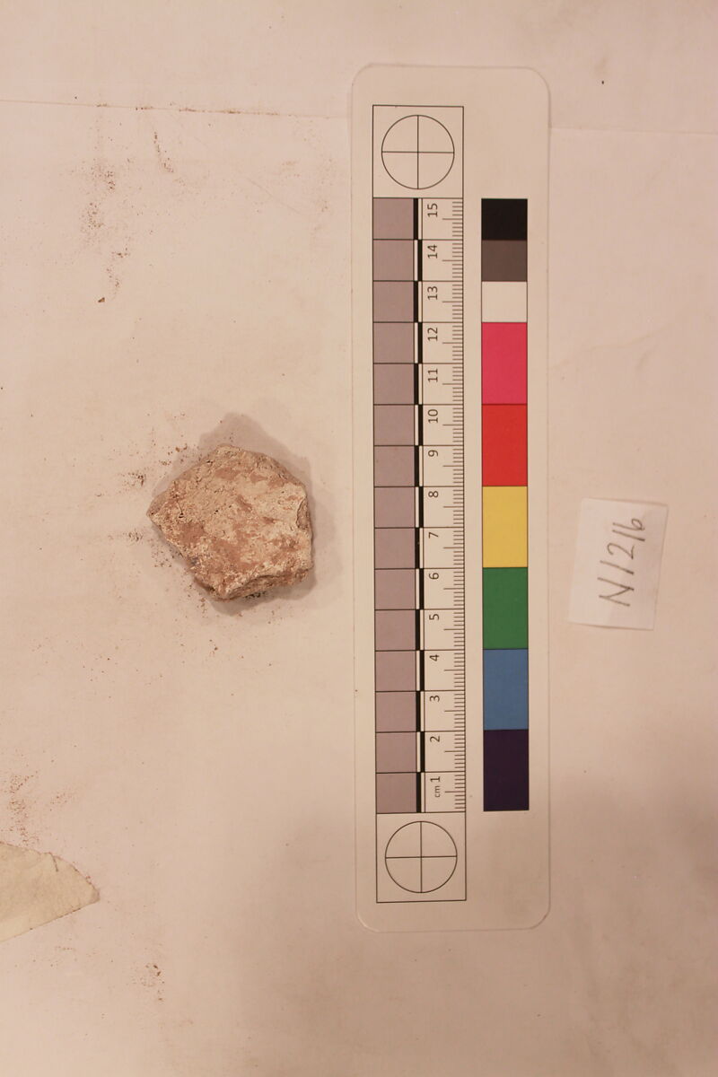 Stucco Fragment, Stucco; carved, painted (?)