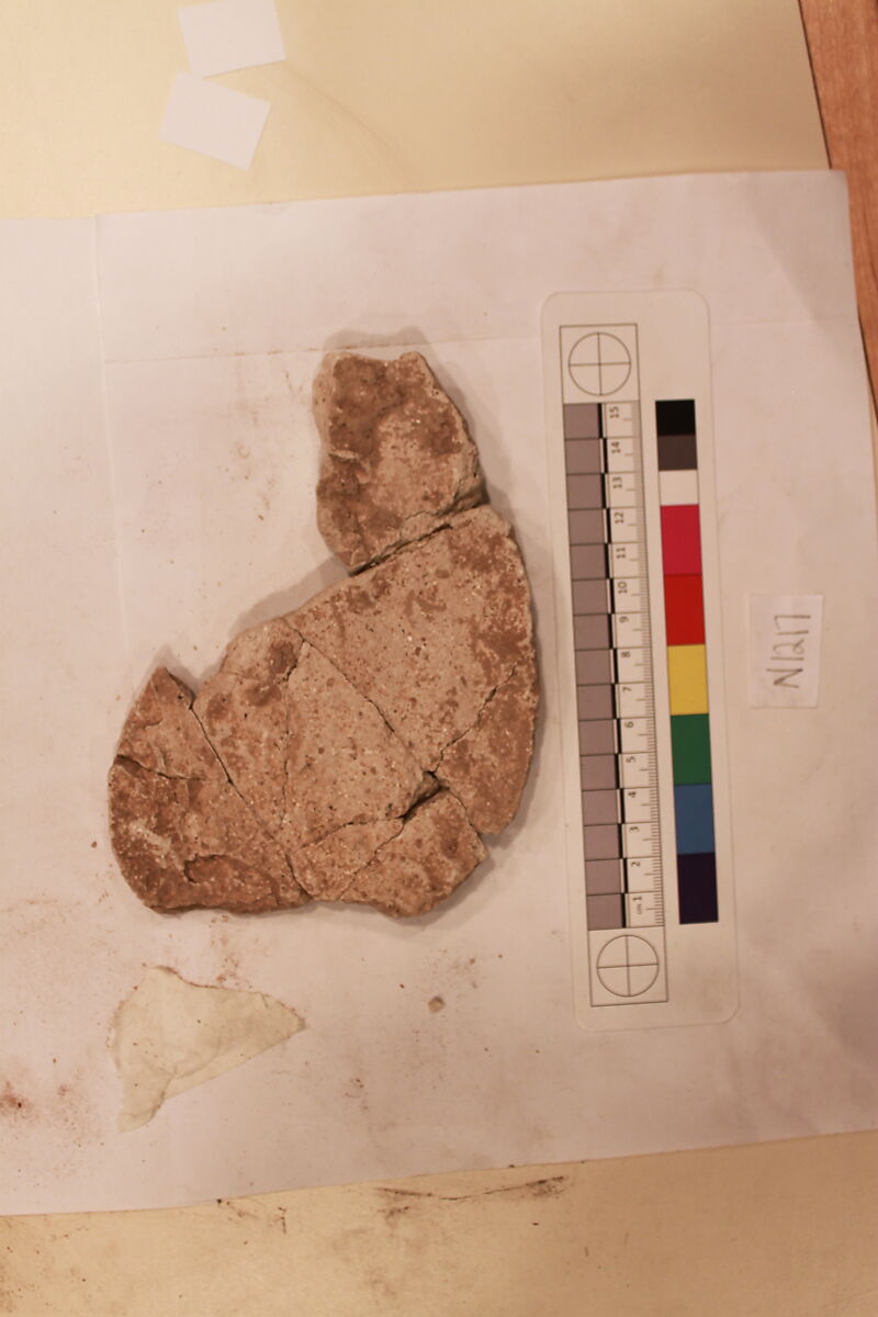Stucco Fragment, Stucco; carved