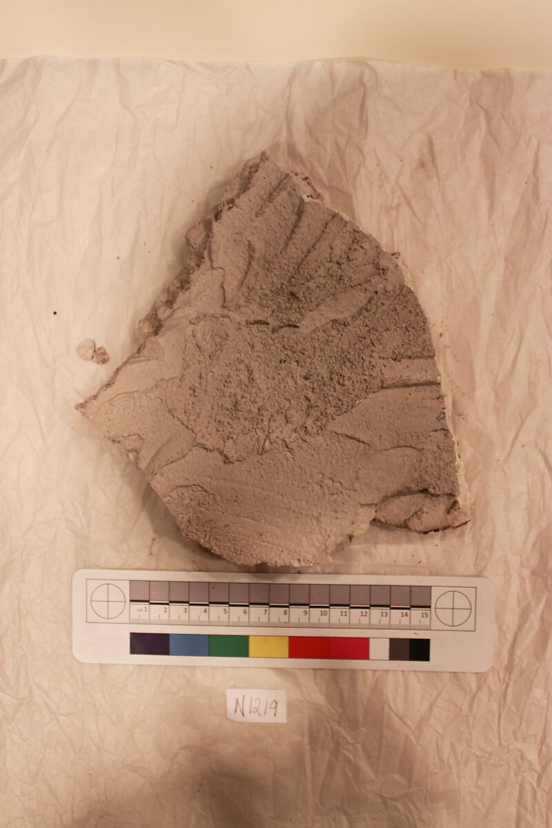 Stucco Fragment, Stucco; carved