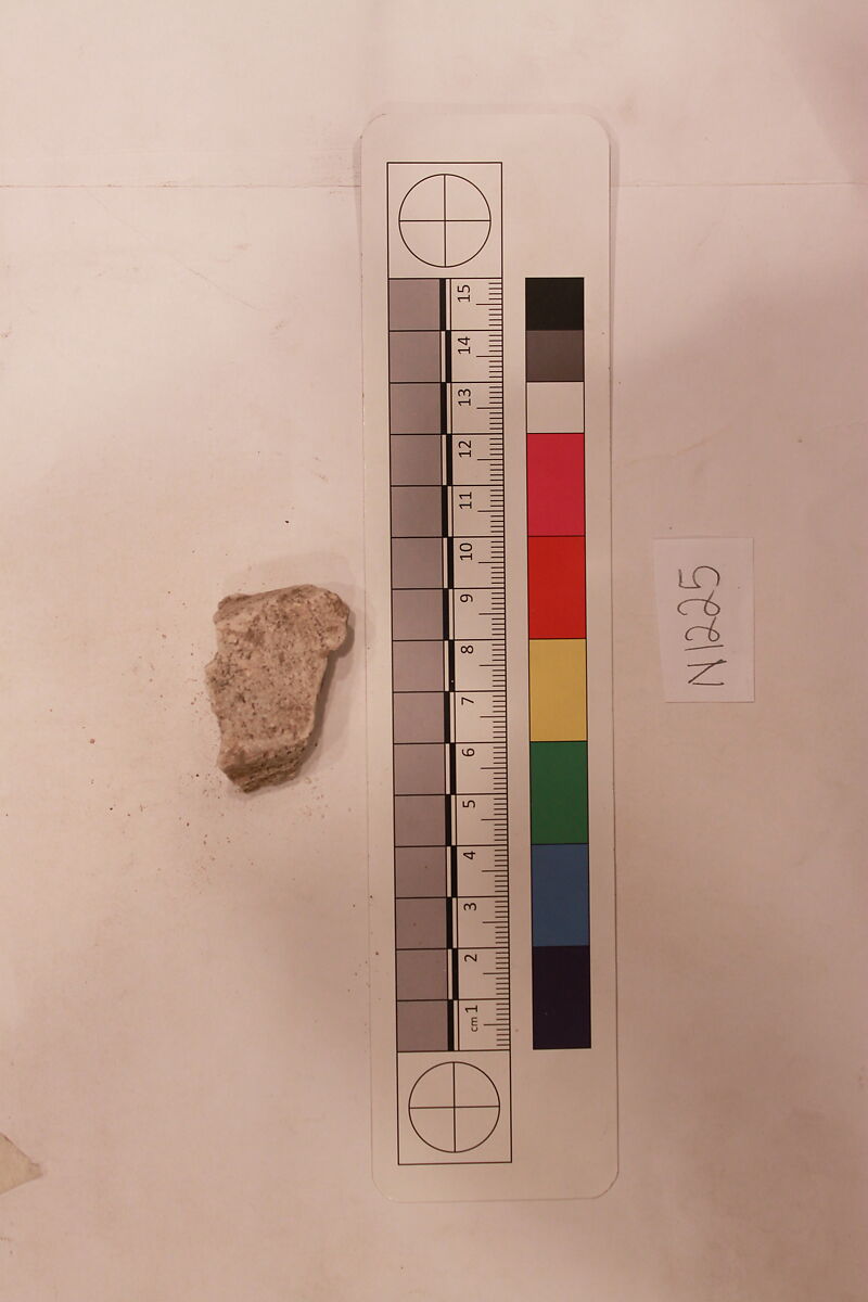 Stucco Fragment, Stucco; carved, painted