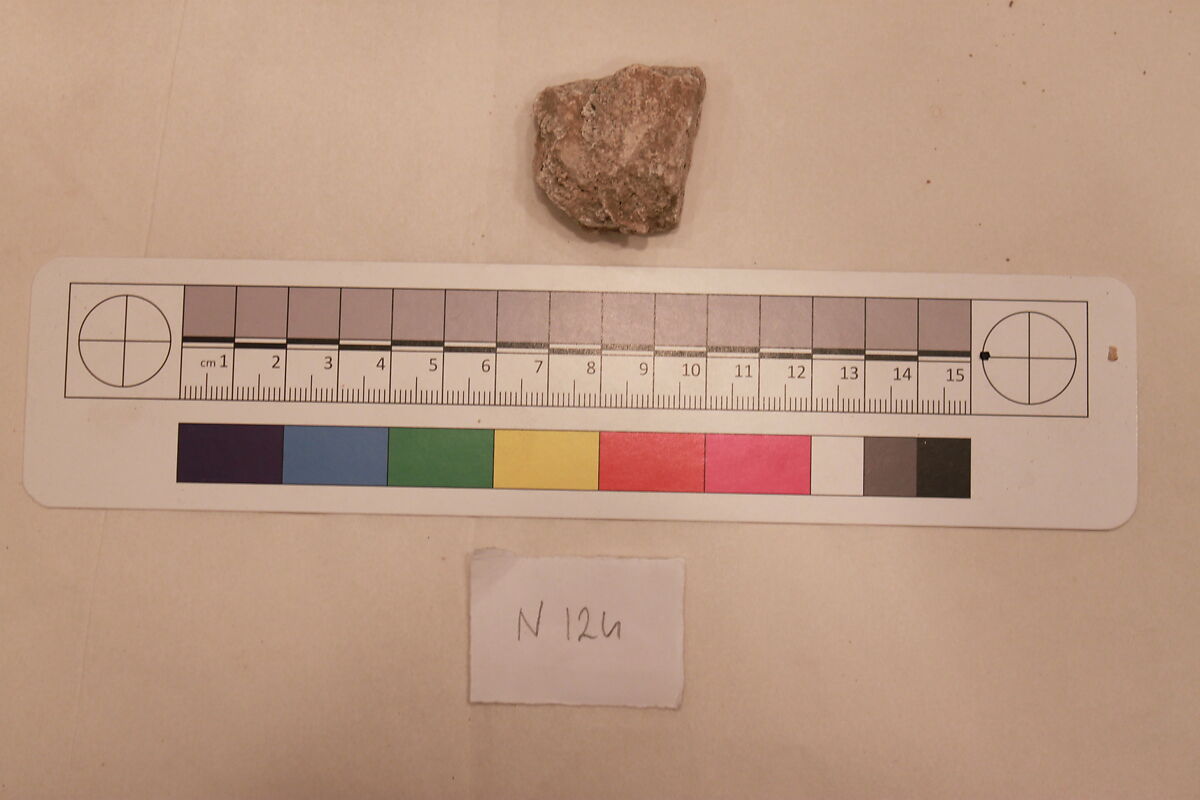 Stucco Fragment, Stucco; carved, painted