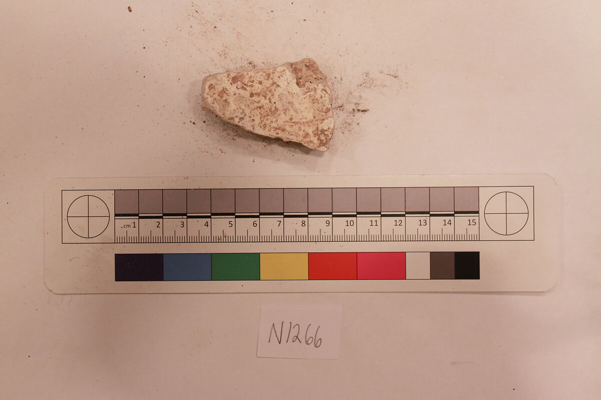 Stucco Fragment, Stucco; carved