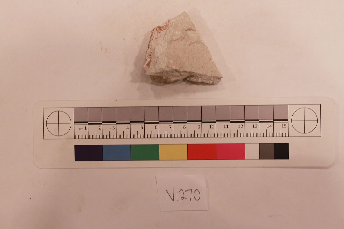 Stucco Fragment, Unidentified; carved, painted (?)