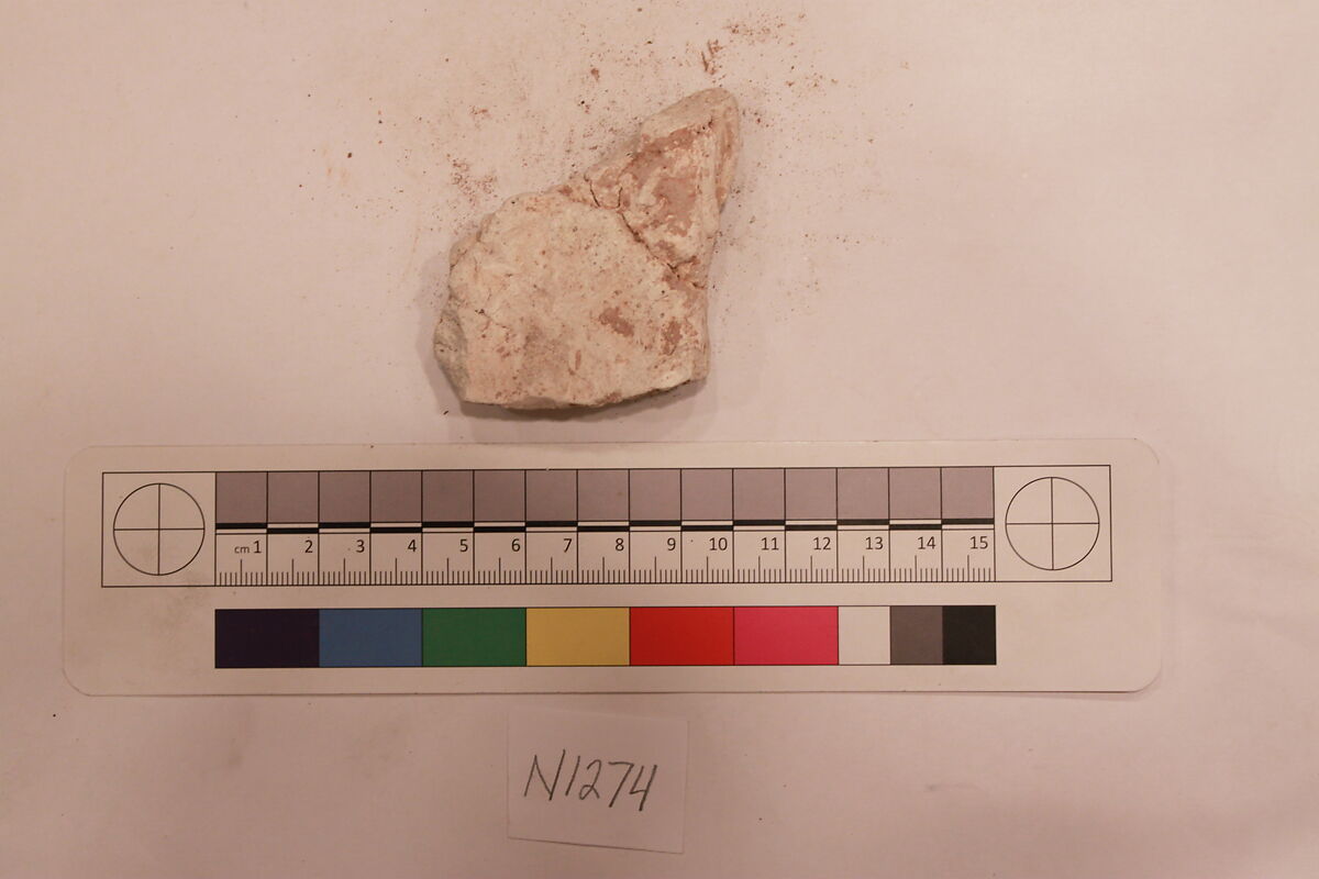 Stucco Fragment, Stucco; carved