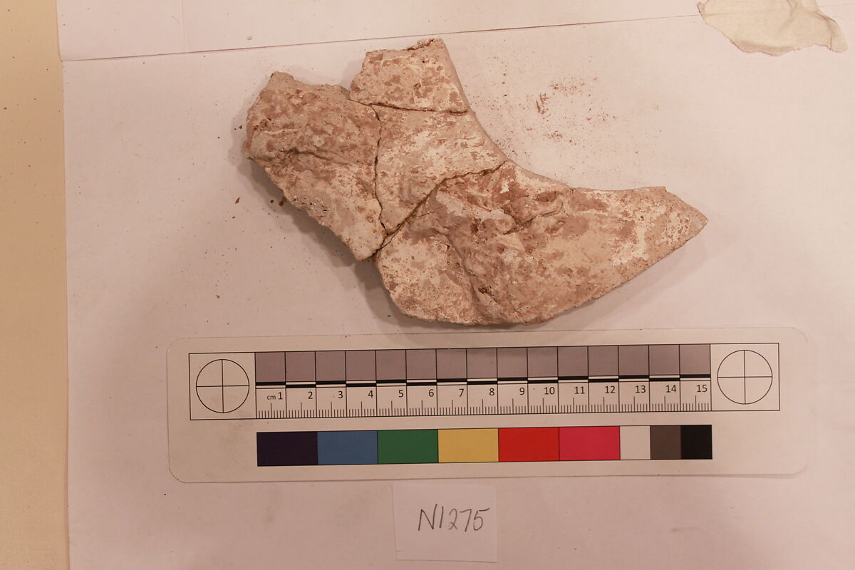Stucco Fragment, Stucco; carved