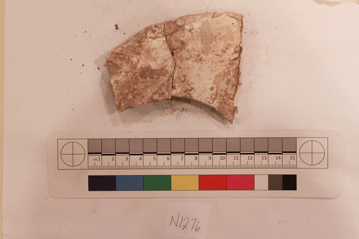 Stucco Fragment, Stucco; carved