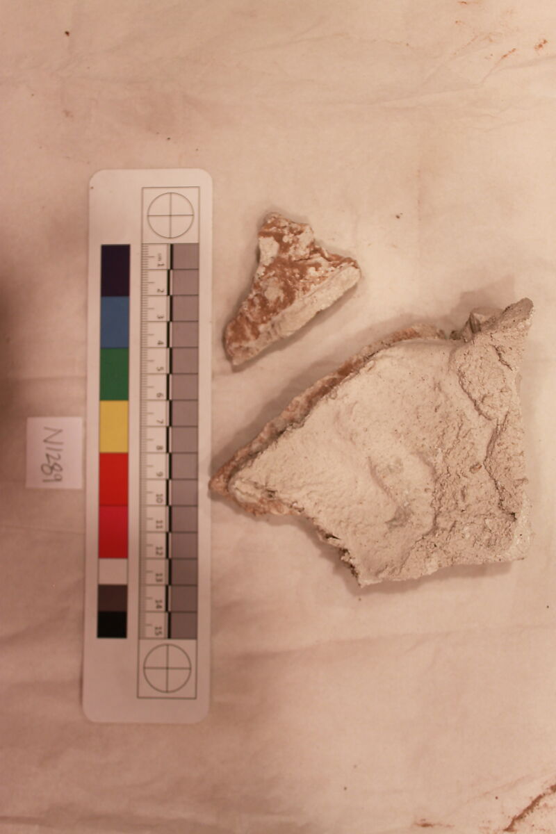 Stucco Fragment, Stucco; carved