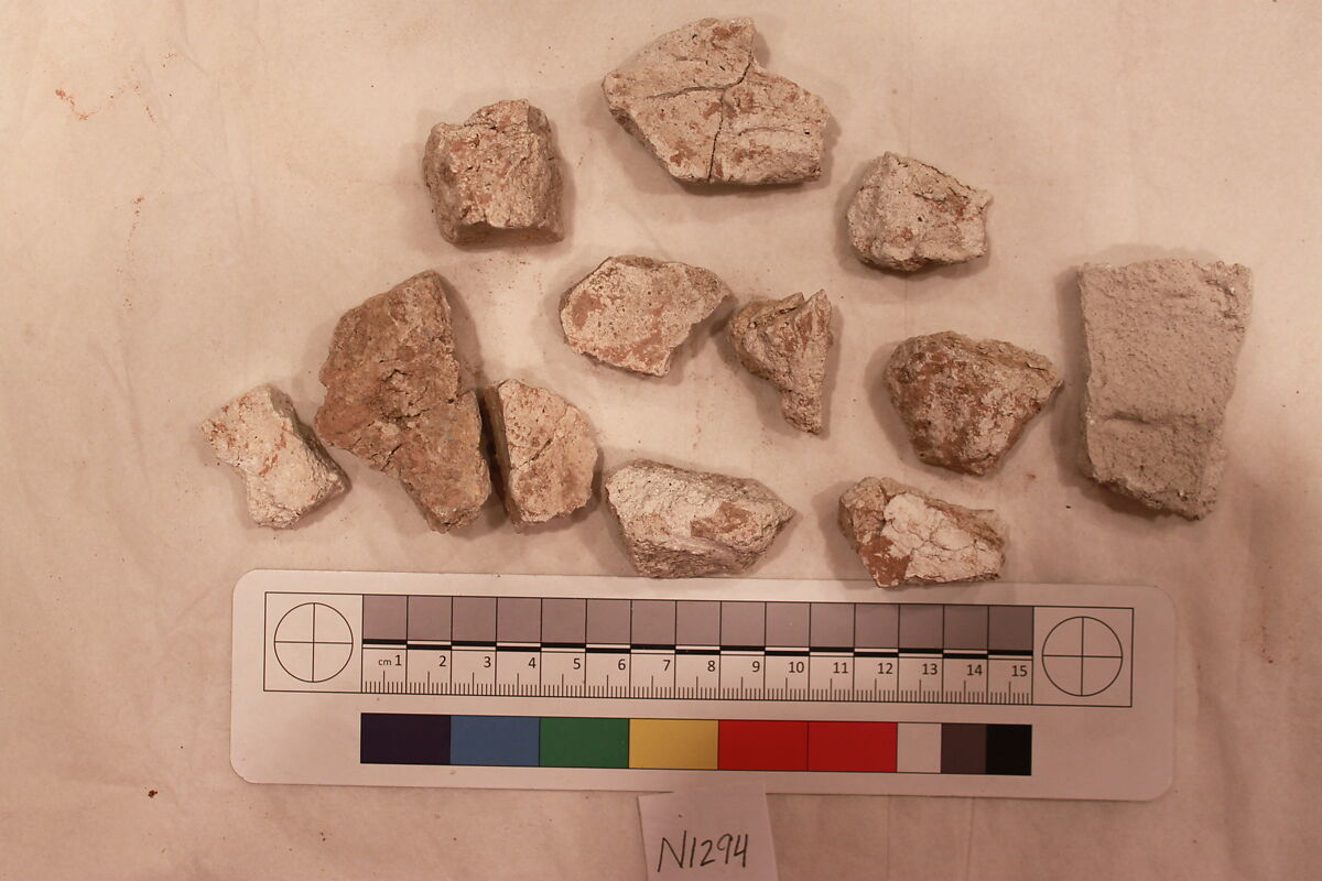 Stucco Fragment, Stucco; carved