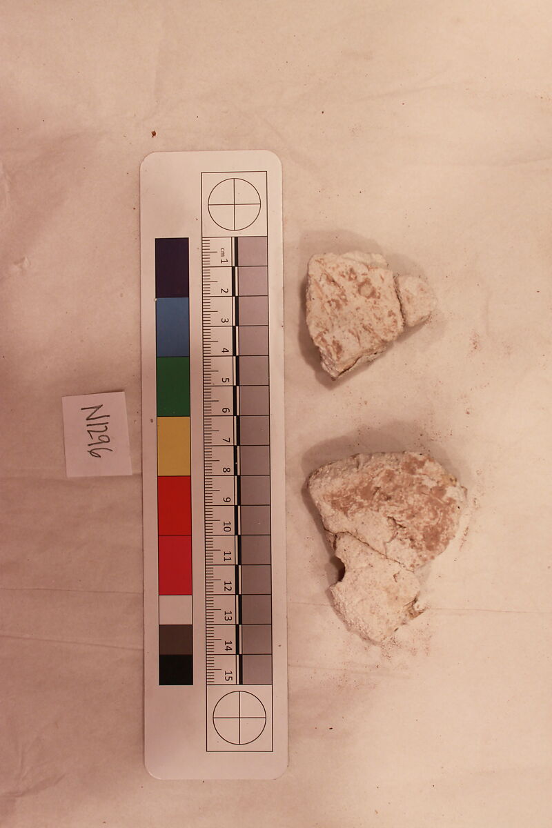 Stucco Fragment, Stucco (white mortar); carved