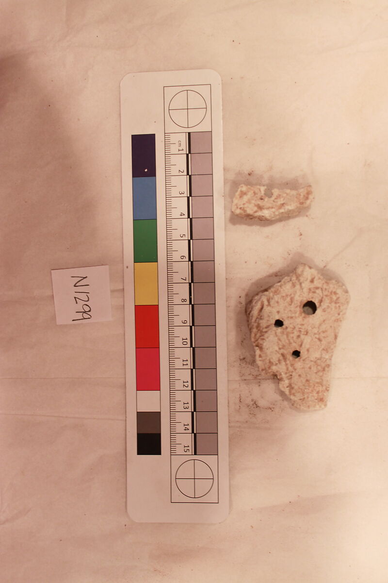 Stucco Fragment, Stucco (white mortar); carved