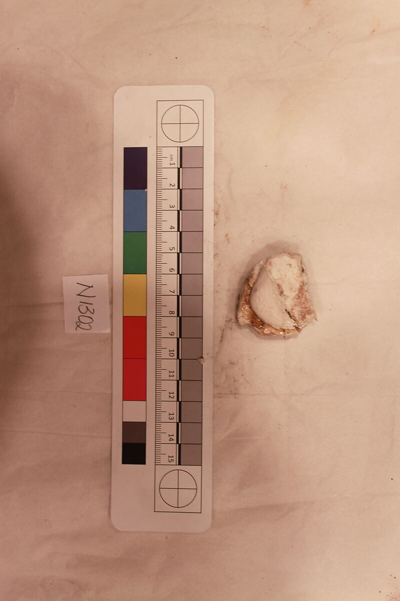 Stucco Fragment, Stucco (white mortar); carved