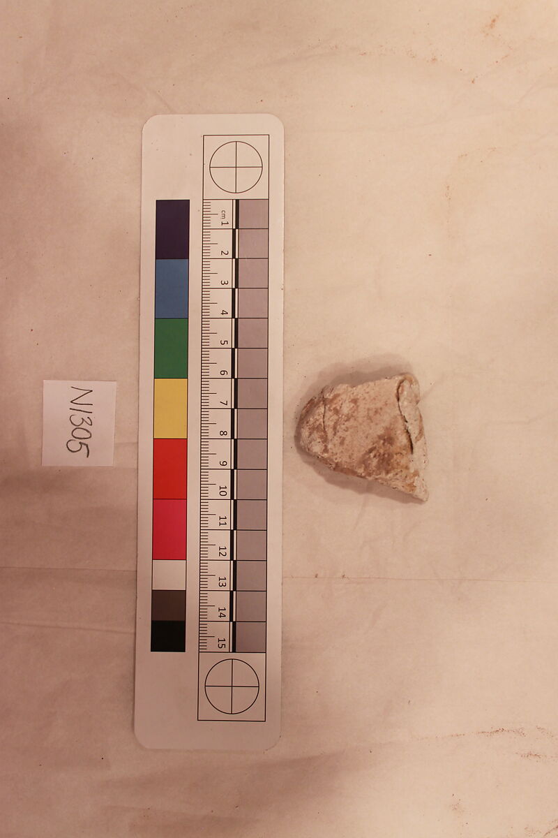 Stucco Fragment, Stucco; carved, painted