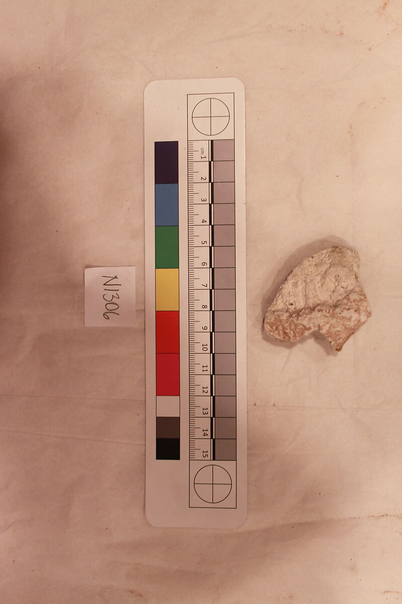 Stucco Fragment, Stucco (white mortar); carved