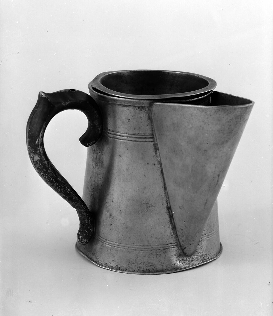 Shaving Mug, George Richardson (1782–1848), Pewter, American 