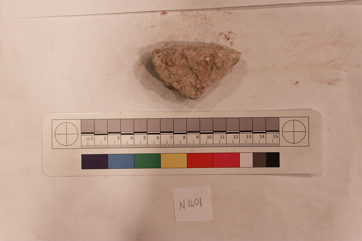 Stucco Fragment, Stucco (mortar); carved