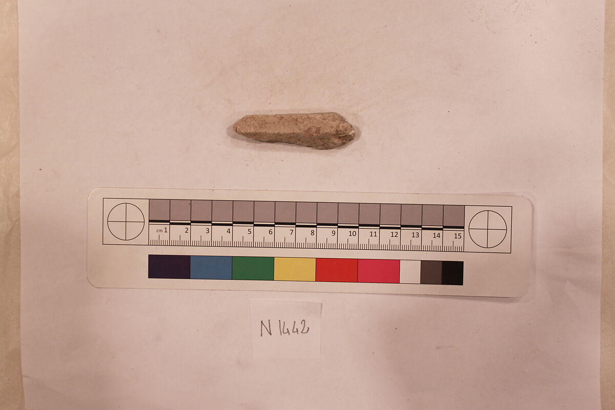 Stucco Fragment, Stucco; carved 