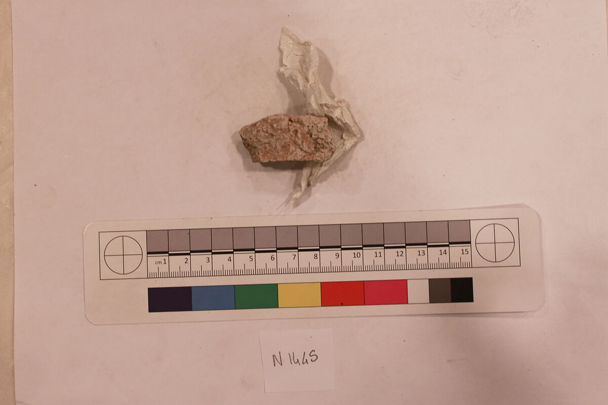 Stucco Fragment, Stucco; carved, painted