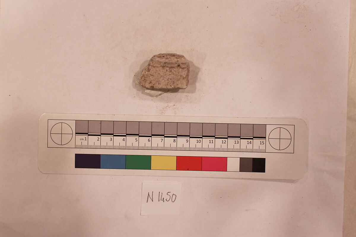 Stucco Fragment, Stucco (mortar?); carved