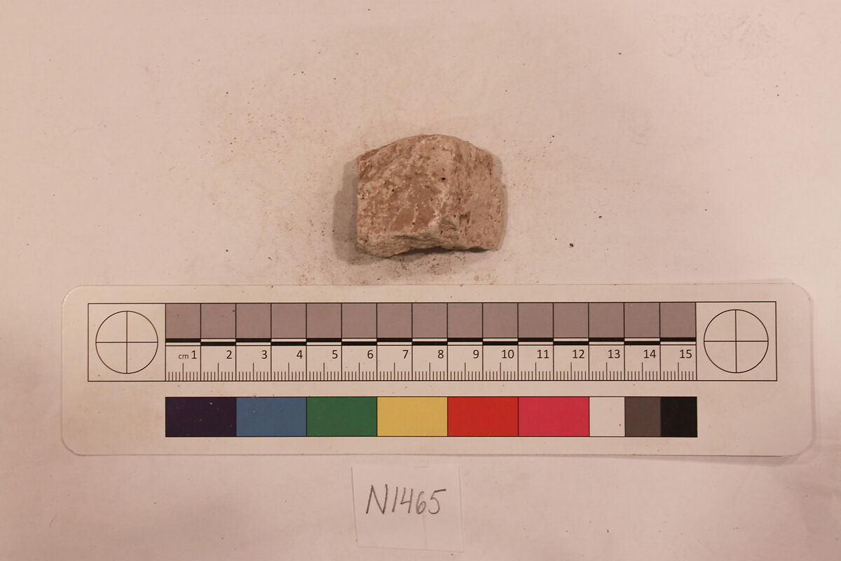 Stucco Fragment, Stucco; carved
