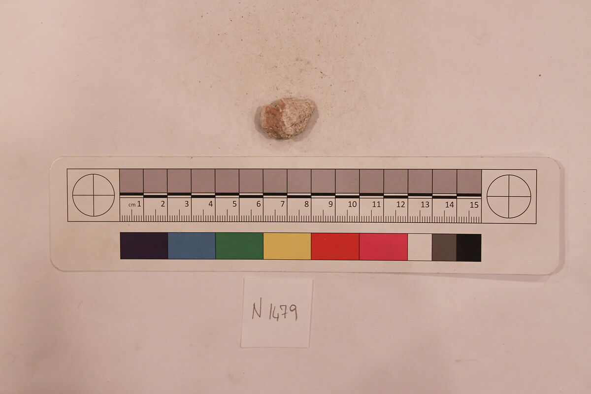 Stucco Fragment, Stucco; carved, painted