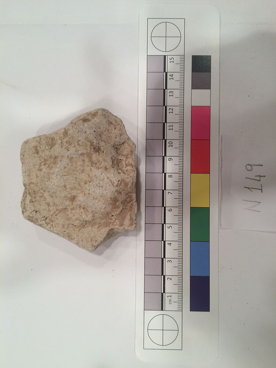 Stucco Fragment, Stucco; carved