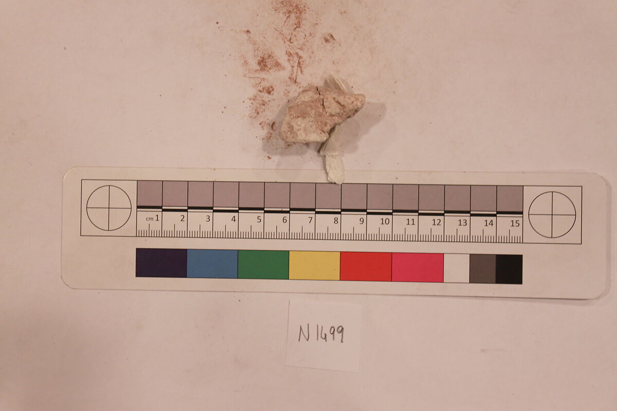 Stucco Fragment, Stucco; carved, painted