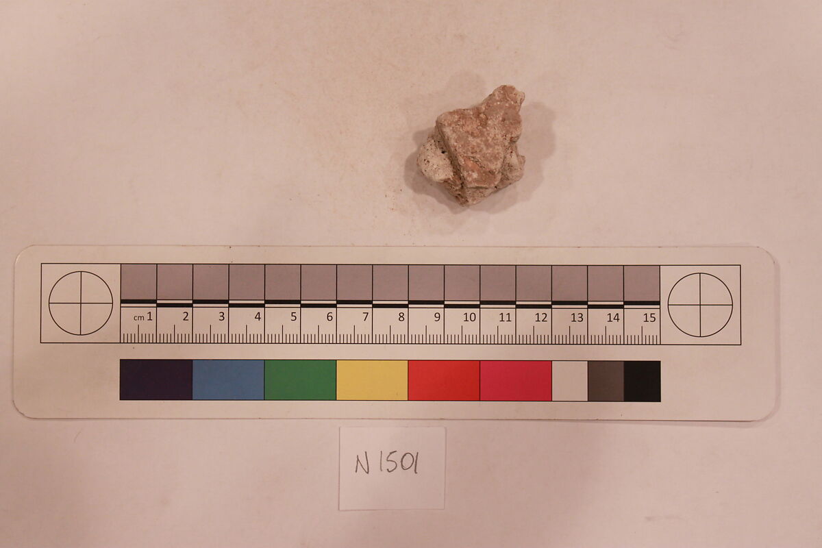 Stucco Fragment, Stucco; carved, painted