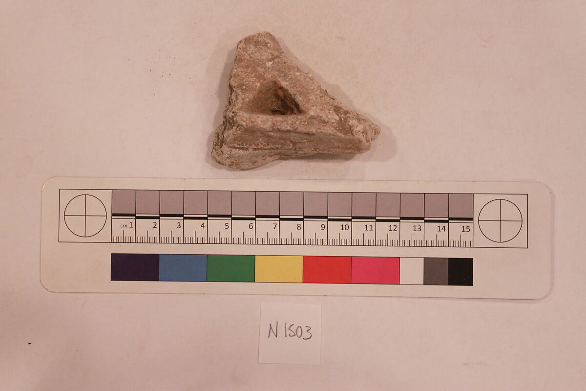 Stucco Fragment, Stucco; carved, painted