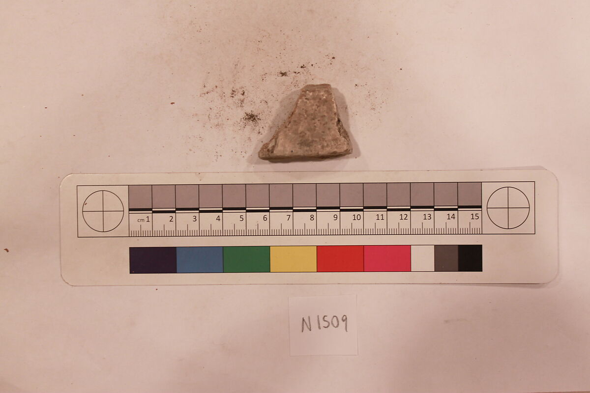 Stucco Fragment, Stucco; carved, painted