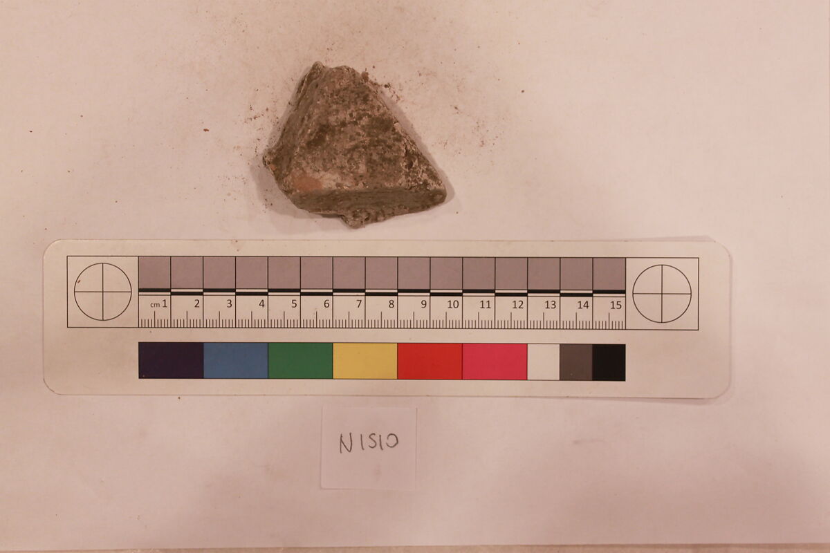 Stucco Fragment, Stucco; carved, painted