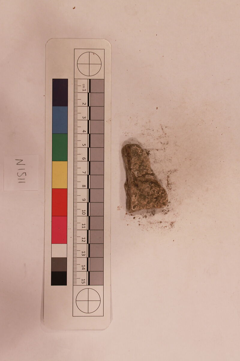 Stucco Fragment, Stucco; carved, painted