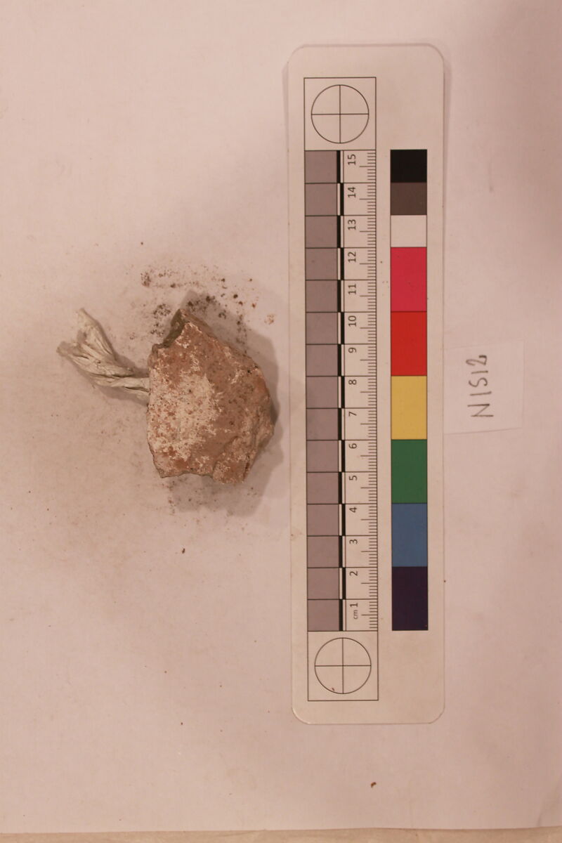 Stucco Fragment, Stucco; carved, painted