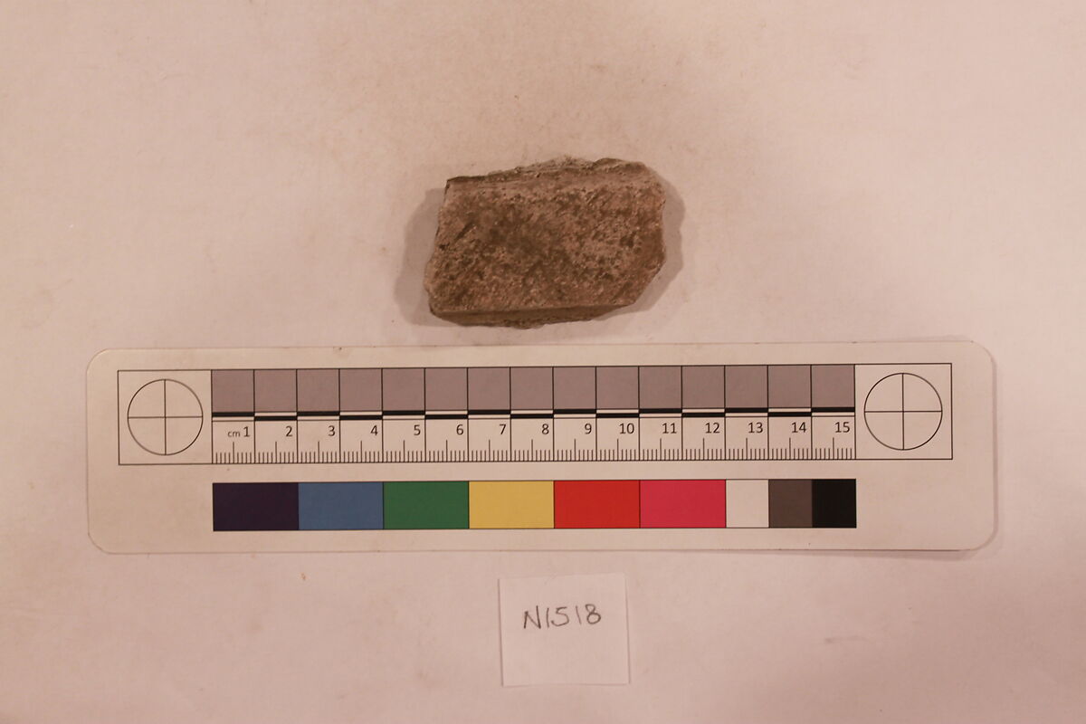 Stucco Fragment, Stucco; carved, painted