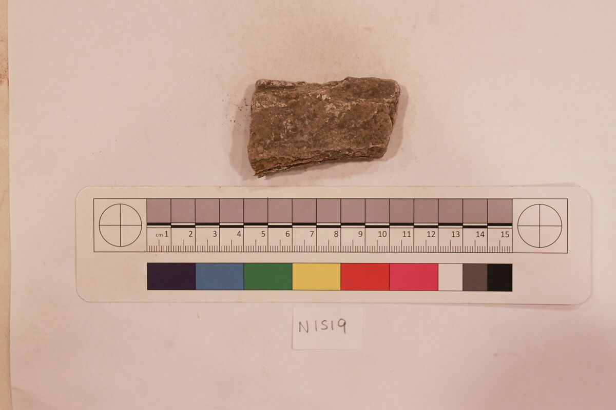 Stucco Fragment, Stucco; carved, painted