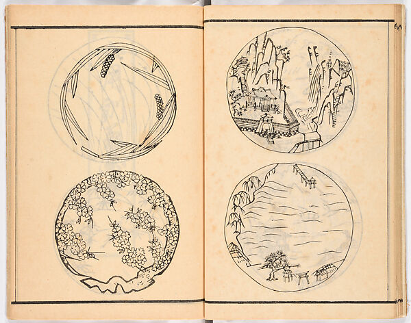 Onna yōkin mō zui (illustrated vocabulary for women), Woodblock-printed book, Japan