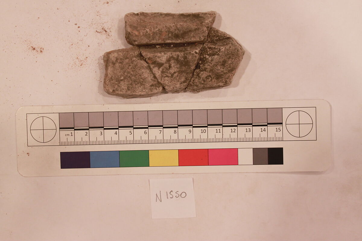 Stucco Fragment, Stucco; carved, painted