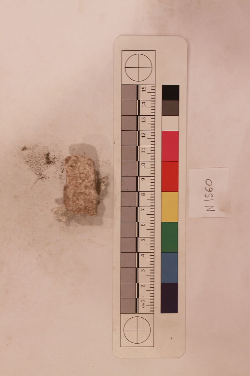 Stucco Fragment, Stucco; carved, painted
