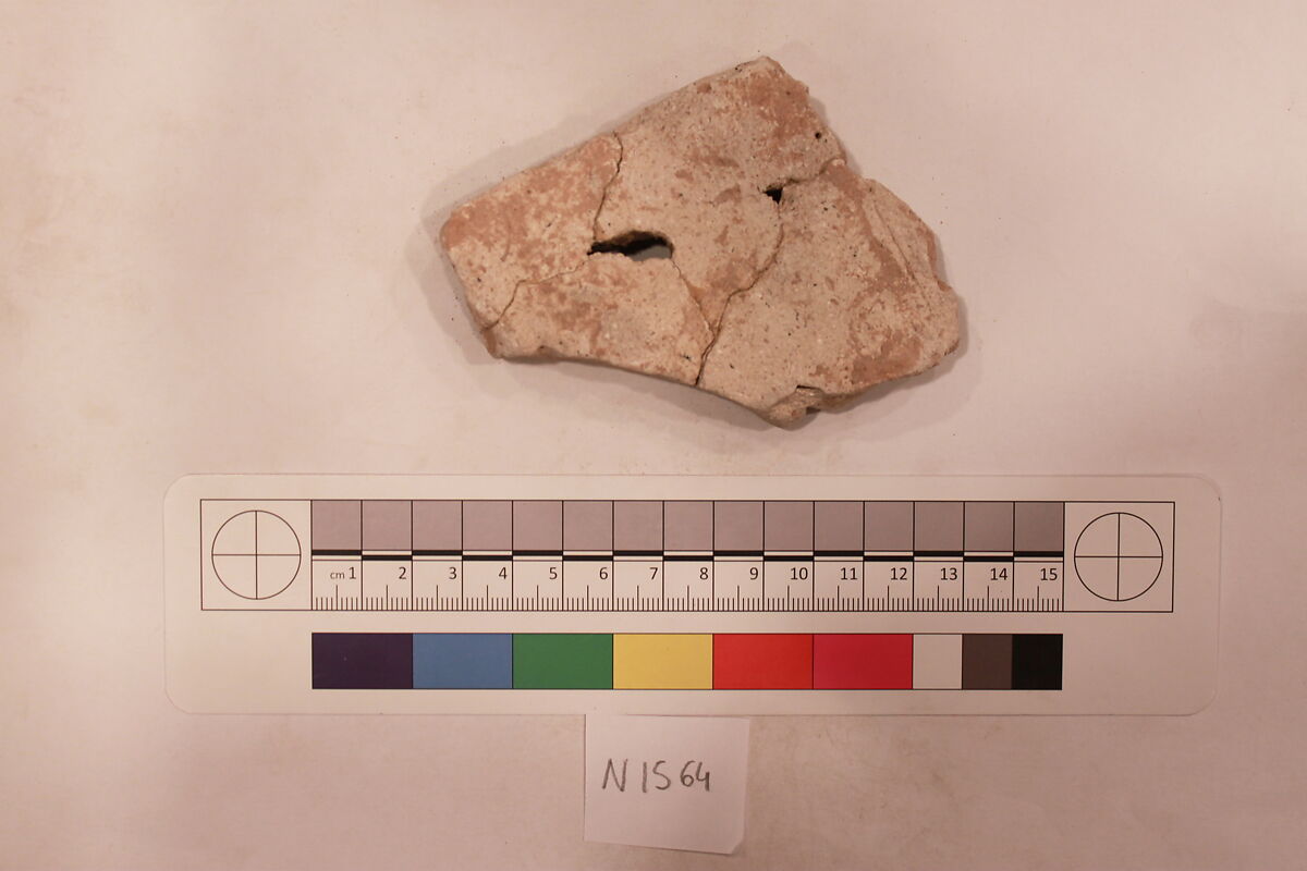 Stucco Fragment, Stucco; carved, painted