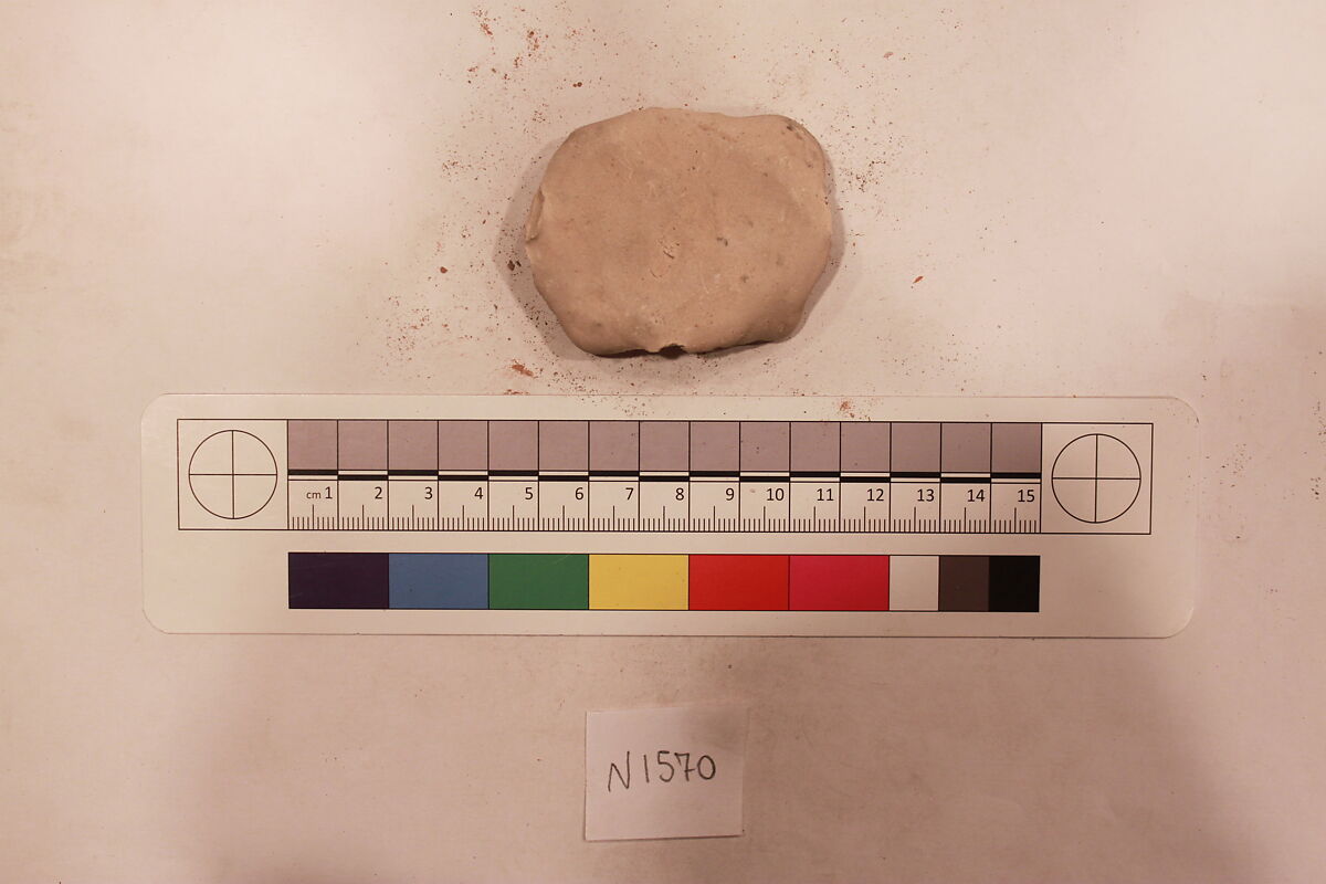 Stucco Fragment, Stucco; carved, painted