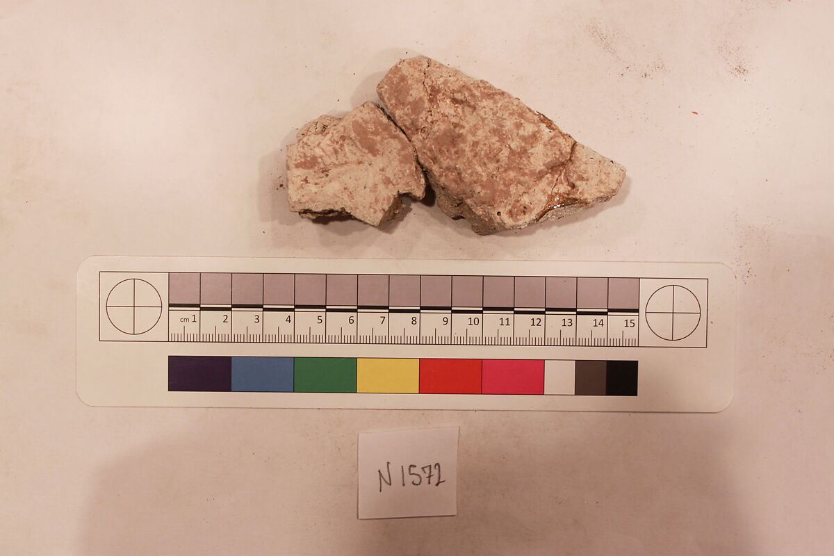 Stucco Fragment, Stucco; carved