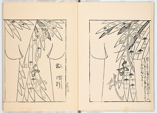Miyako hinagata, Vol. 6 (kosode patterns from the imperial capital), Woodblock-printed book, Japan