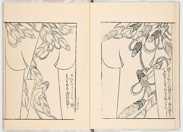 Miyako hinagata, Vol. 6 (kosode patterns from the imperial capital), Woodblock-printed book, Japan