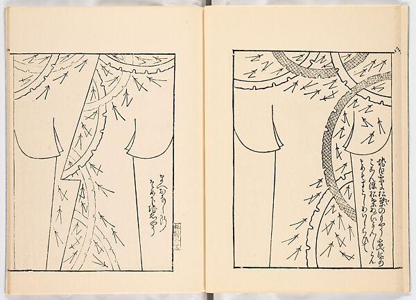 Miyako hinagata, Vol. 6 (kosode patterns from the imperial capital), Woodblock-printed book, Japan