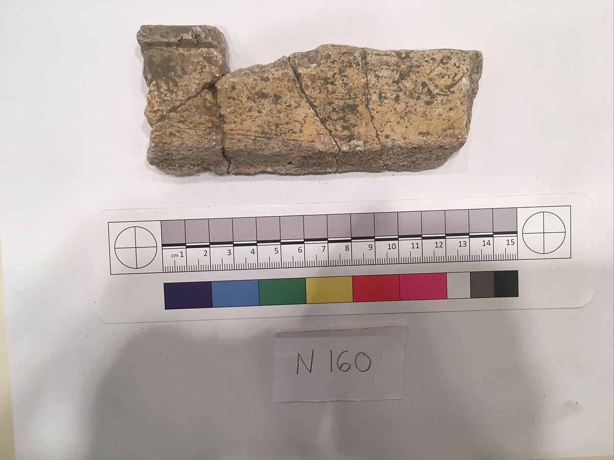 Stucco Fragment, Stucco, carved, painted 