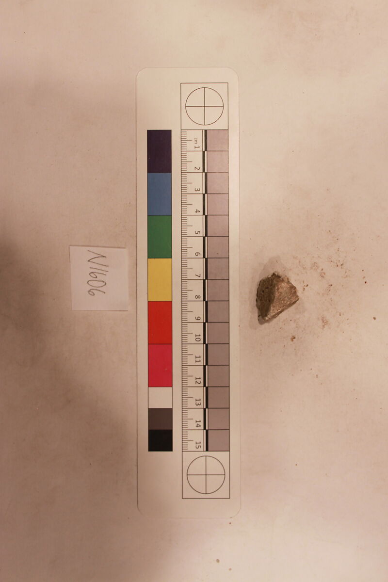 Stucco Fragment, Stucco; carved, painted