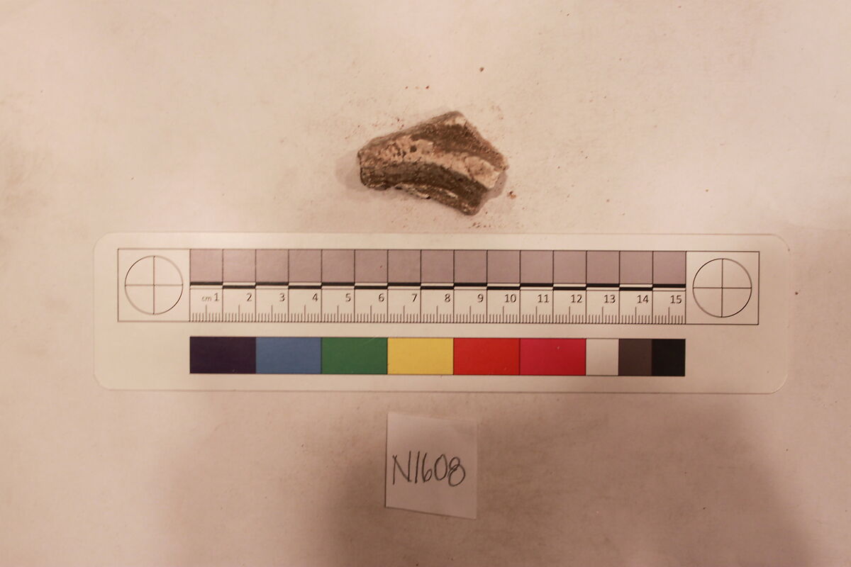 Stucco Fragment, Stucco; carved 