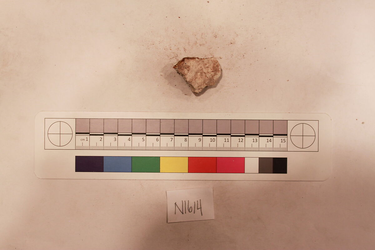 Stucco Fragment, Stucco; carved