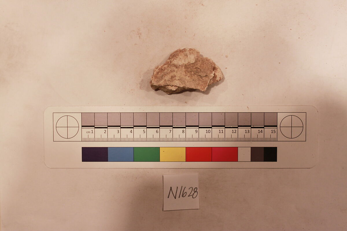 Stucco Fragment, Stucco; carved